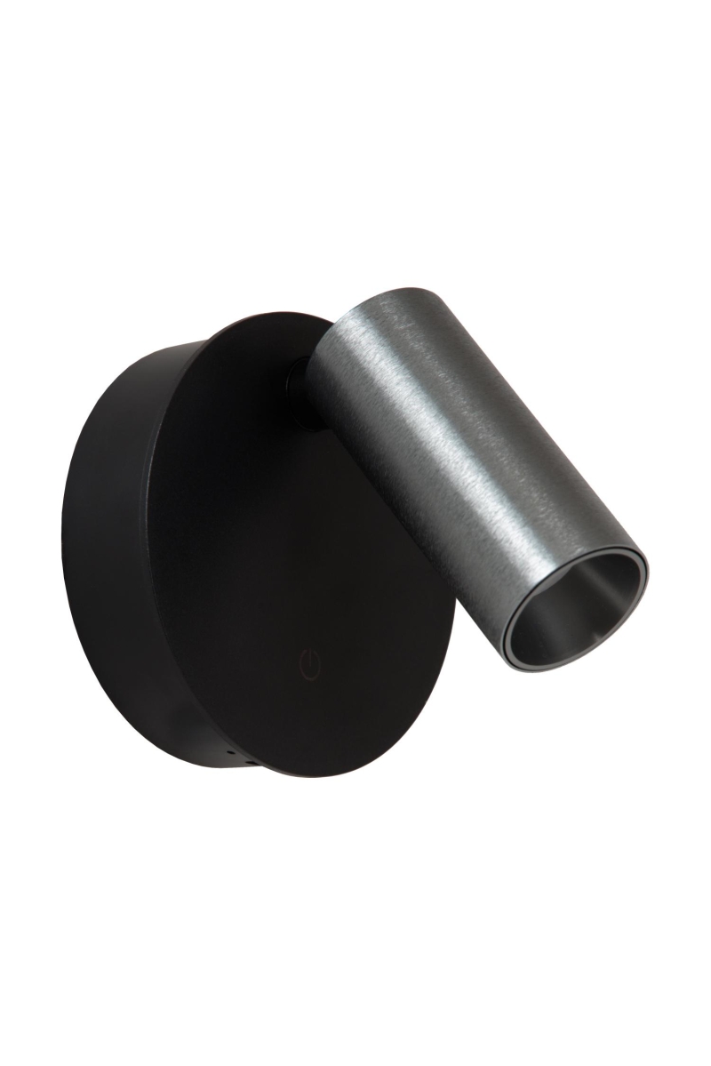 Lucide TONI - Rechargeable Wall spotlight / Wall light - Battery pack - Ø 8,1 cm - LED Dim. - CCT - 1x2W 2700K/4000K - Magnetic - Grey iron